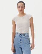 Pinko Bluză Tambora 104773 A1ND Écru Slim Fit