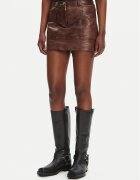 Pinko Fustă din piele Geordie 104957 A2I1 Slim Fit