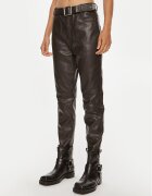 Pinko Pandaloni de piele Papua 103896 A21L Relaxed Fit