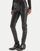 Pinko Pantaloni din imitație de piele Panelle 105375 A2P5 Slim Fit