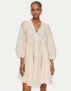 Pinko Rochie de zi Beowulf Abito 103587 A1X2 Écru Regular Fit