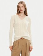 Polo Ralph Lauren Pulover 211971866001 Écru Slim Fit
