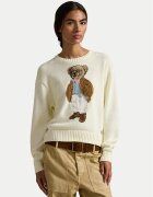 Polo Ralph Lauren Pulover 211A96248001 Écru Relaxed Fit
