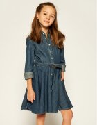 Polo Ralph Lauren Rochie de zi Denim Shirtd 313698860001 Bleumarin Regular Fit