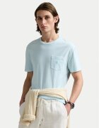 Polo Ralph Lauren Tricou 710969628002 Albastru celest Custom Slim Fit