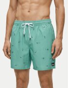 Quiksilver Pantaloni scurți pentru înot Stretch Printed Volley 16 EQYJV04217 Albastru celest Regular Fit