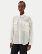 Rinascimento Cămașă CFC0123656003 Écru Relaxed Fit
