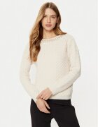 Rinascimento Pulover CFM0011717003 Écru Regular Fit