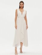 Rinascimento Rochie de seară CFC0117773003 Écru Regular Fit