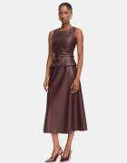 Rinascimento Rochie din imitație de piele CFC0130414003 Regular Fit