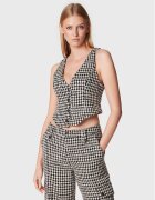 ROTATE Vestă elegantă Sparkly Houndstooth RT1903 Slim Fit