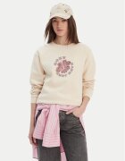 Roxy Bluză Surf Stoked Crew Brushed Vint ERJFT05018 Écru Regular Fit
