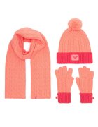 Roxy Set căciulă fular și mănuși RX-KF-001-AW24 Portocaliu