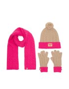 Roxy Set căciulă fular și mănuși RX-KF-001-AW24 Roz