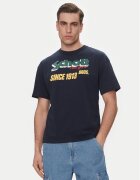 Schott NYC Tricou TSTRAVIS Bleumarin Regular Fit