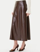 Simona corsellini Fustă din imitație de piele A25CPGO00701 Regular Fit
