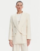 Simona corsellini Sacou P25CPGI00701 Écru Regular Fit