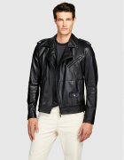 Sisley Geacă din imitație de piele 21DYSN02G Regular Fit
