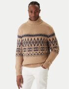 Tommy Hilfiger Bluză cu gât Fairisle MW0MW40843 Regular Fit