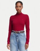 Tommy Hilfiger Bluză cu gât WW0WW51383 Roșu Regular Fit