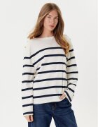 Tommy Hilfiger Bluză Gold Button WW0WW45760 Écru Relaxed Fit