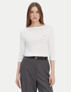 Tommy Hilfiger Bluză New Cody WW0WW40589 Écru Slim Fit