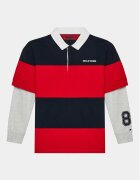 Tommy Hilfiger Bluză Rugby Stripe Polo L/S KB0KB08736 Regular Fit
