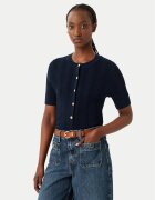 Tommy Hilfiger Bluză Summer WW0WW50070 Bleumarin Slim Fit