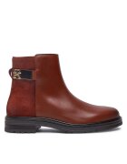 Tommy Hilfiger Botine Th Logo Leather Mix Chelsea FW0FW08336