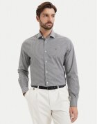 Tommy Hilfiger Cămașă Gingham MW0MW42931 Negru Slim Fit