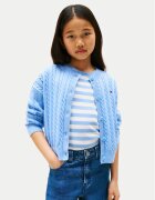 Tommy Hilfiger Cardigan KG0KG08546 Albastru celest Regular Fit