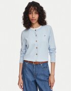 Tommy Hilfiger Cardigan WW0WW42370 Albastru celest Regular Fit