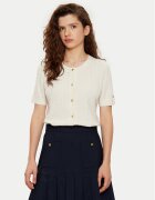 Tommy Hilfiger Cardigan WW0WW43958 Écru Regular Fit