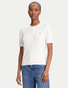 Tommy Hilfiger Cardigan WW0WW45707 Écru Slim Fit