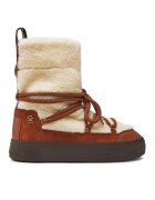 Tommy Hilfiger Cizme de zăpadă Lace-Up Faux Shearling Snowboot FW0FW08252