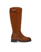 Tommy Hilfiger Cizme lungi riding Th Stud Leather Mix Long Boot FW0FW08341