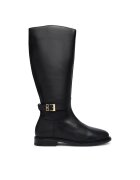 Tommy Hilfiger Cizme Th Buckle Leather Knee Boot FW0FW09572