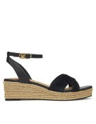 Tommy Hilfiger Espadrile Leather & Suede Mid Wedge Espad FW0FW08804