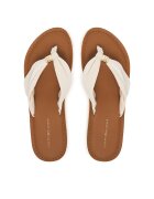 Tommy Hilfiger Flip flop Th Ltr Footbed Summer Sandal FW0FW09194 Écru