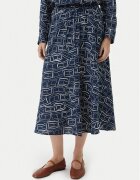 Tommy Hilfiger Fustă midi WW0WW50753 Regular Fit