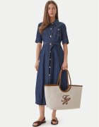 Tommy Hilfiger Geantă Th Elev Summ Maxi Tote Canvas AW0AW18629