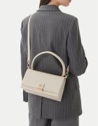 Tommy Hilfiger Geantă Th Monogram Pebble Grain Crossbody Bag AW0AW17216 Écru