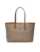 Tommy Hilfiger Geantă Th Monoplay Leather Tote AW0AW17416