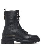 Tommy Hilfiger Ghete Th Emboss Grain Leather Boot FW0FW09553