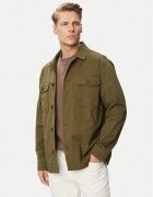 Tommy Hilfiger Jachetă cămașă Blend MW0MW43471 Verde închis Regular Fit
