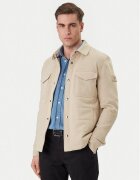Tommy Hilfiger Jachetă cămașă Mix Media MW0MW42486 Bej Regular Fit