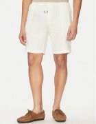 Tommy Hilfiger Pantalon scurți din material Harlem MW0MW37804 Écru Regular Fit