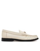 Tommy Hilfiger Pantofi Soft Leather Horsebit Loafer FW0FW08414 Écru