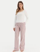 Tommy Hilfiger Pijama UW0UW06143 Écru Regular Fit