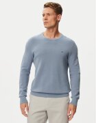 Tommy Hilfiger Pulover Essential MW0MW36347 Albastru celest Regular Fit